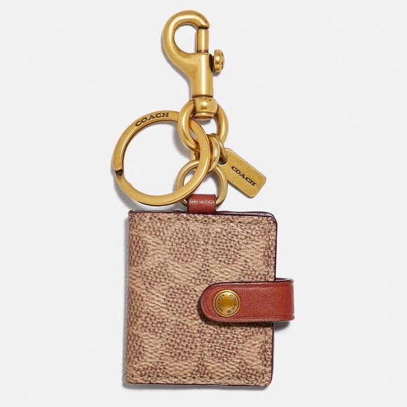Accessories - Coach Picture Frame Bag Charm in Signature Canvas